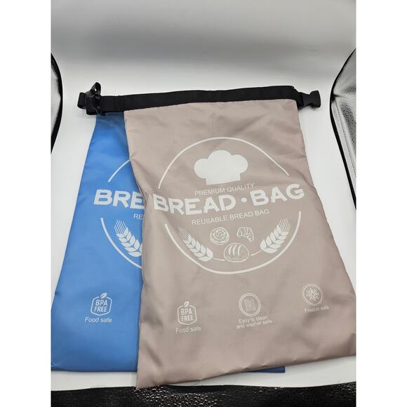 Pair of Reusable Bread Bags Bread Storage Sourdough Bread 16 by 11 (2 bags) - Picture 6 of 6